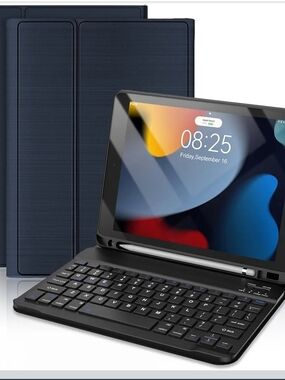 iPad 9th Generation Case with Keyboard 10.2 inch, Magnetic Detachable Wireless